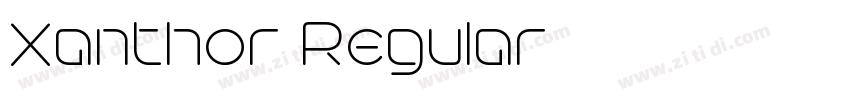 Xanthor Regular字体转换 Xanthor Regular字体转换